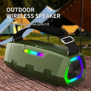 NewRixing NR2033 Portable TWS Wireless Bluetooth Speaker(Green)