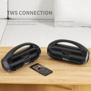 NewRixing NR2055 Wireless Portable TWS Bluetooth Speaker with Microphone(Black)