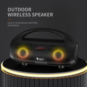 NewRixing NR2055 Wireless Portable TWS Bluetooth Speaker with Microphone(Red)