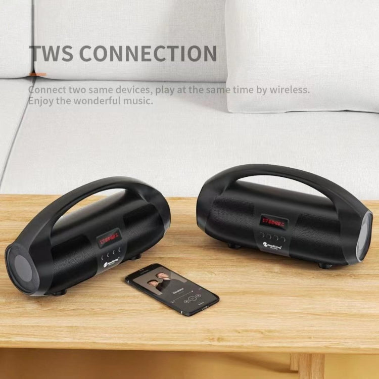 NewRixing NR2055 Wireless Portable TWS Bluetooth Speaker with Microphone(Red)