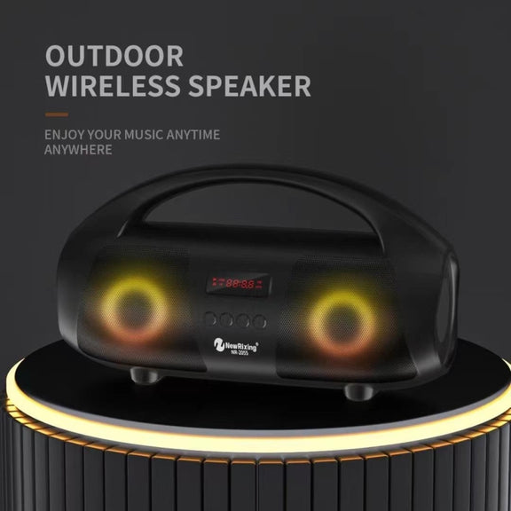 NewRixing NR2055 Wireless Portable TWS Bluetooth Speaker with Microphone(Blue)