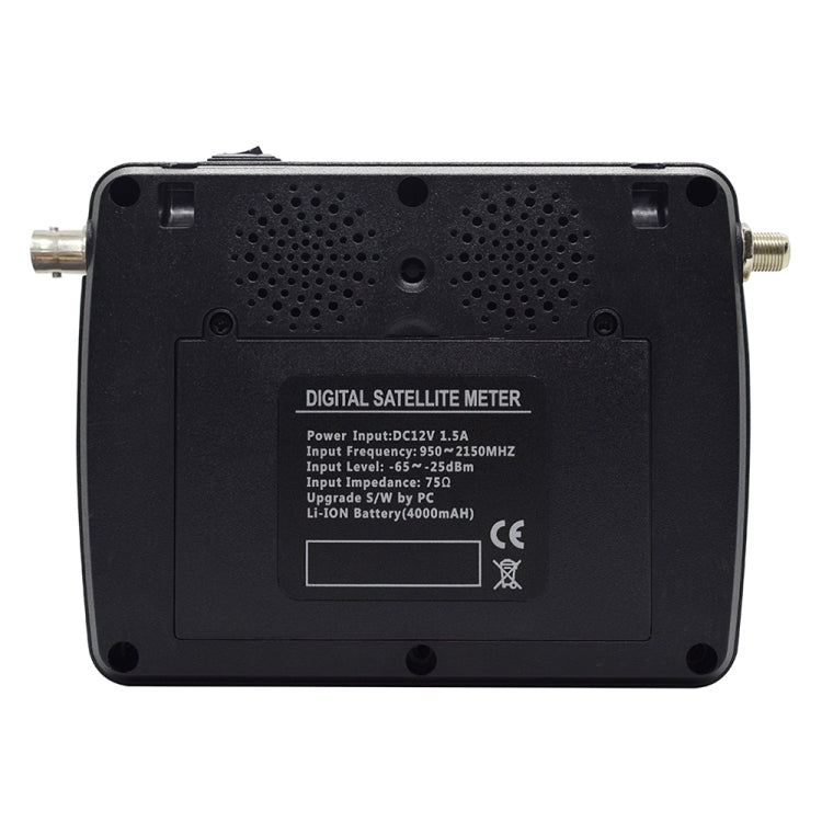 iBRAVEBOX V10 Finder Max+ 4.3 inch Display Digital Satellite Meter Signal Finder, Support DVB-S/S2/S2X AHD, Plug Type:EU Plug(Black)