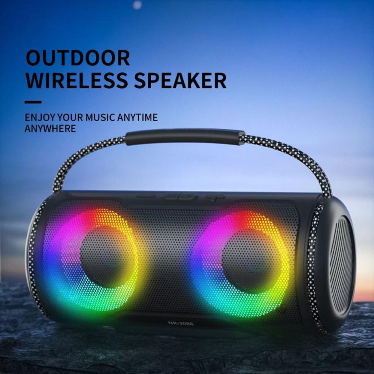 NewRixing NR2088 Wireless Portable TWS Bluetooth Speaker(Red)
