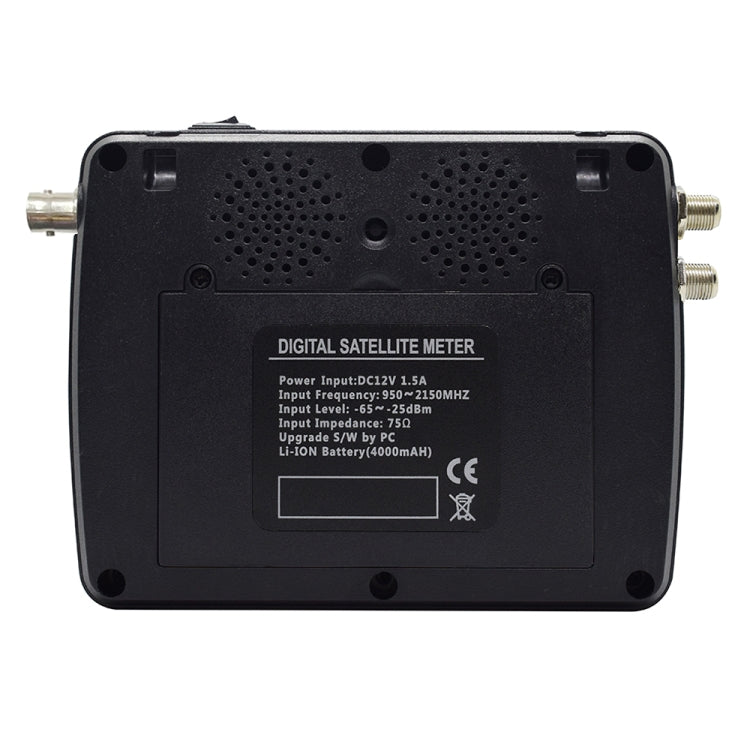 iBRAVEBOX V10 Finder Pro+ 4.3 inch Display Digital Satellite Meter Signal Finder, Support DVB-S/S2/S2X/T/T2/C AHD, Plug Type:EU Plug(Black)