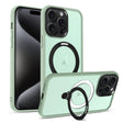 For iPhone 16 Pro MagSafe Holder Skin-feel PC Hybrid TPU Phone Case(Matcha Green) - iPhone 16 Pro Cases by PMC TechLife | Online Shopping South Africa | PMC TechLife | Buy Now Pay Later Mobicred