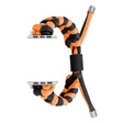 For Apple Watch Ultra 2 49mm Paracord Fishtail Braided Silicone Bead Watch Band(Black Orange) - Watch Bands by PMC TechLife | Online Shopping South Africa | PMC TechLife | Buy Now Pay Later Mobicred