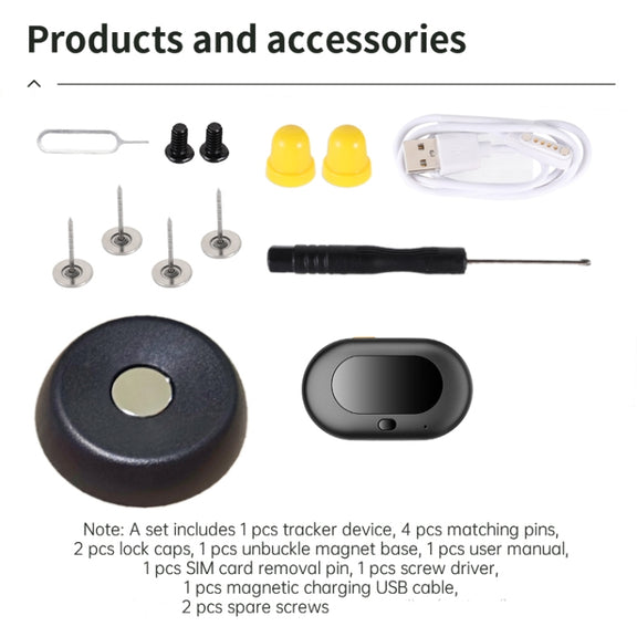 V41 Smart GPS Tracker IP67 Water-resistant Pet Anti-loss Positioner, Version:4G Version-B for North & South America(Black)