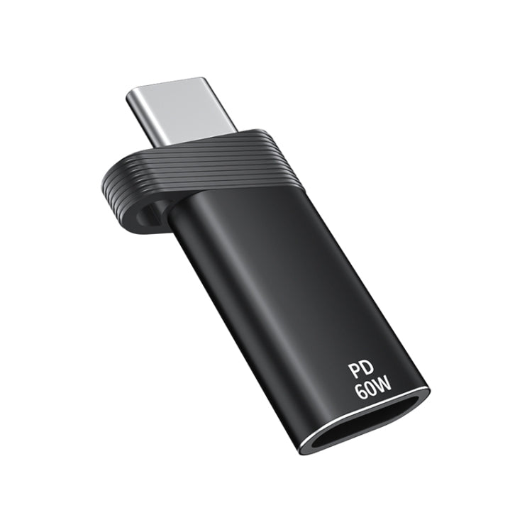 ADS-615 PD 60W USB-C/Type-C Male to 8 Pin Female Adapter(Black)