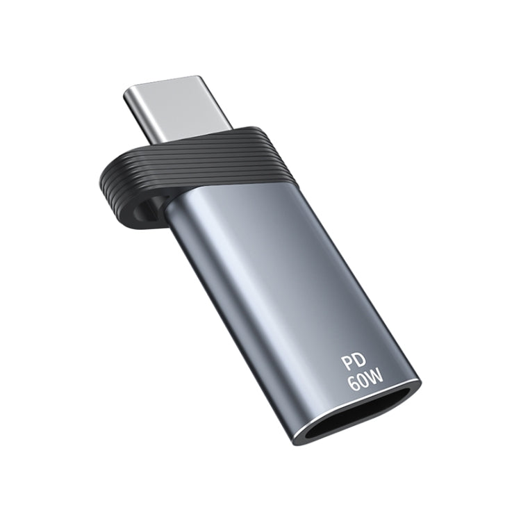 ADS-615 PD 60W USB-C/Type-C Male to 8 Pin Female Adapter(Grey)
