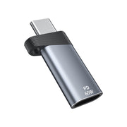 ADS-615 PD 60W USB-C/Type-C Male to 8 Pin Female Adapter(Grey)