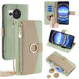 For Sharp Aquos R8 SH-52D Crossbody Litchi Texture Leather Phone Case(Green) - More Brand by PMC TechLife | Online Shopping South Africa | PMC TechLife | Buy Now Pay Later Mobicred