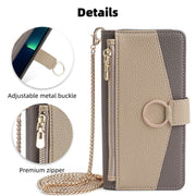 For Sharp Aquos R9 Crossbody Litchi Texture Leather Phone Case(Grey)