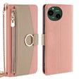 For Sharp Aquos R9 Crossbody Litchi Texture Leather Phone Case(Pink) - More Brand by PMC TechLife | Online Shopping South Africa | PMC TechLife | Buy Now Pay Later Mobicred