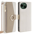 For Sharp Aquos R9 Crossbody Litchi Texture Leather Phone Case(White) - More Brand by PMC TechLife | Online Shopping South Africa | PMC TechLife | Buy Now Pay Later Mobicred