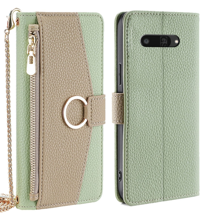 For Kyocera Digno SX4 5G Crossbody Litchi Texture Leather Phone Case(Green)