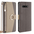 For Kyocera Digno SX4 5G Crossbody Litchi Texture Leather Phone Case(Grey) - More Brand by PMC TechLife | Online Shopping South Africa | PMC TechLife | Buy Now Pay Later Mobicred