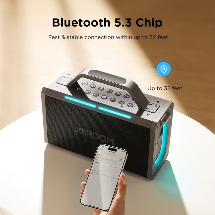 JOYROOM JR-MW03 Pies Series Party Double Microphone Bluetooth Speaker