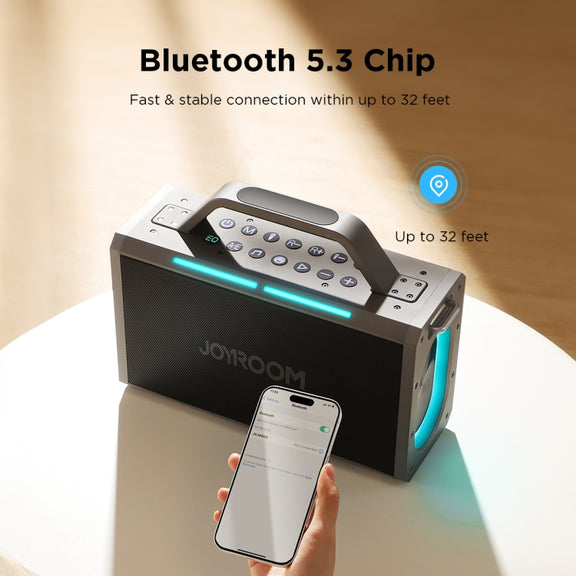 JOYROOM JR-MW03 Pies Series Party Double Microphone Bluetooth Speaker