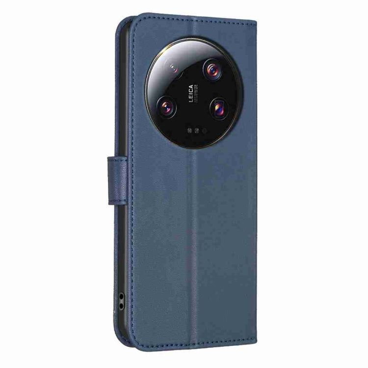 For Xiaomi 13 Ultra Four-leaf Embossed Leather Phone Case(Blue)