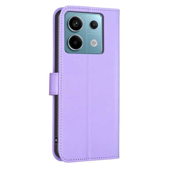 For Xiaomi Redmi Note 13 Pro 4G Global Four-leaf Embossed Leather Phone Case(Purple)
