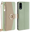 For Fujitsu Arrows We2 Crossbody Litchi Texture Leather Phone Case(Green) - More Brand by PMC TechLife | Online Shopping South Africa | PMC TechLife | Buy Now Pay Later Mobicred