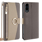 For Fujitsu Arrows We2 Crossbody Litchi Texture Leather Phone Case(Grey)