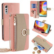 For LG Velvet Crossbody Litchi Texture Leather Phone Case(Pink) - LG by PMC TechLife | Online Shopping South Africa | PMC TechLife | Buy Now Pay Later Mobicred