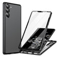 For Samsung Galaxy S24+ 5G HD Full Cover Magnetic Metal Tempered Glass Phone Case(Black) - Galaxy S24+ 5G Cases by PMC TechLife | Online Shopping South Africa | PMC TechLife