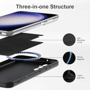 For Samsung Galaxy S25 5G MagSafe Magnetic Liquid Silicone Phone Case(Black)