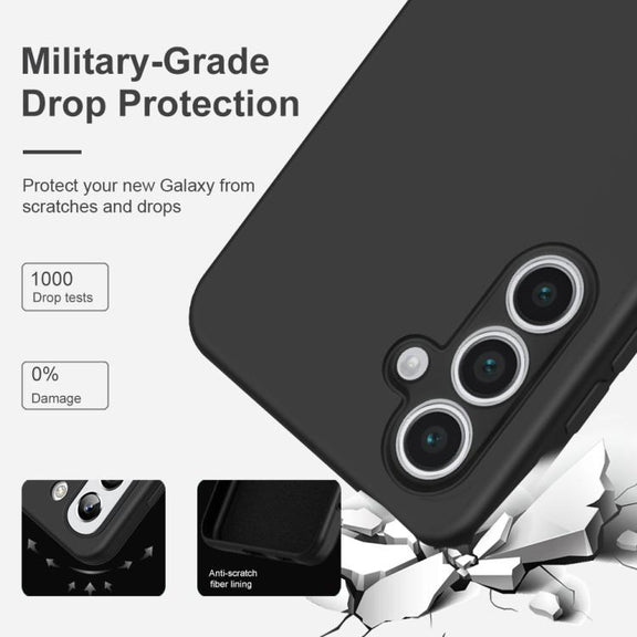For Samsung Galaxy S25+ 5G MagSafe Magnetic Liquid Silicone Phone Case(Black)