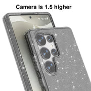 For Samsung Galaxy S25 Ultra 5G Shockproof Terminator Glitter Powder Phone Case(Black)