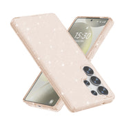 For Samsung Galaxy S25 Ultra 5G Shockproof Terminator Glitter Powder Phone Case(Gold)