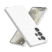 For Samsung Galaxy S25 Ultra 5G Shockproof Terminator Glitter Powder Phone Case(White)