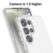 For Samsung Galaxy S25 Ultra 5G Shockproof Terminator Glitter Powder Phone Case(White)