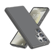 For Samsung Galaxy S25 Ultra 5G Shockproof Terminator Glitter Powder Phone Case(Transparent Black)