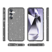 For Samsung Galaxy S25+ 5G Shockproof Terminator Glitter Powder Phone Case(Black)