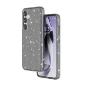 For Samsung Galaxy S25+ 5G Shockproof Terminator Glitter Powder Phone Case(Black)
