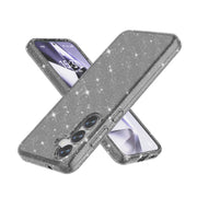 For Samsung Galaxy S25+ 5G Shockproof Terminator Glitter Powder Phone Case(Black)