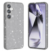 For Samsung Galaxy S25 5G Shockproof Terminator Glitter Powder Phone Case(Black)
