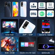 F15 Pro+ / U29, 3GB+32GB, 6.53 inch Screen, Face Identification, Android 8.1 MTK6737 Quad Core, Network: 4G, OTG, Dual SIM(Black)