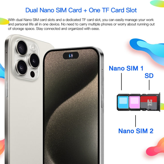 i15ProMax / U18, 3GB+32GB, 6.53 inch Face Identification Android 8.1 MTK6737 Quad Core, Network: 4G, OTG, Dual SIM(White)