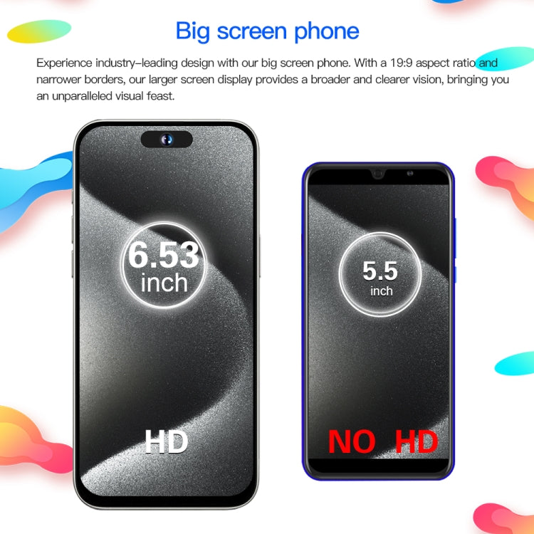 i15ProMax / U18, 3GB+32GB, 6.53 inch Face Identification Android 8.1 MTK6737 Quad Core, Network: 4G, OTG, Dual SIM(White)