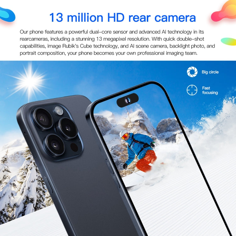 i15ProMax / U18, 3GB+32GB, 6.53 inch Face Identification Android 8.1 MTK6737 Quad Core, Network: 4G, OTG, Dual SIM(White)