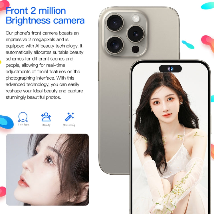 i15ProMax / U18, 3GB+32GB, 6.53 inch Face Identification Android 8.1 MTK6737 Quad Core, Network: 4G, OTG, Dual SIM(White)