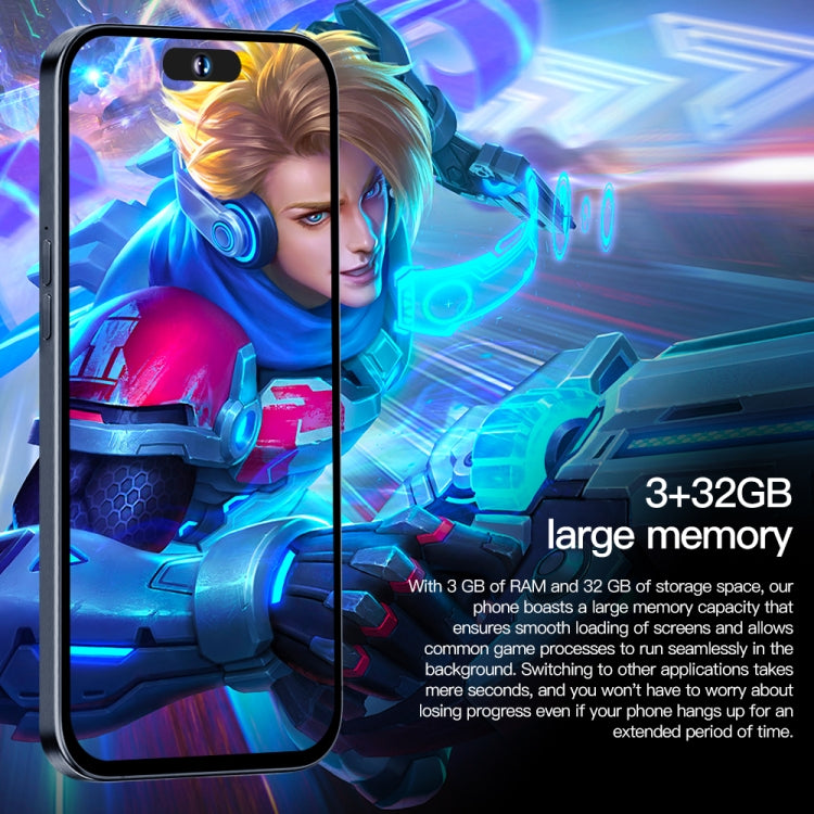 i15ProMax / U18, 3GB+32GB, 6.53 inch Face Identification Android 8.1 MTK6737 Quad Core, Network: 4G, OTG, Dual SIM(White)