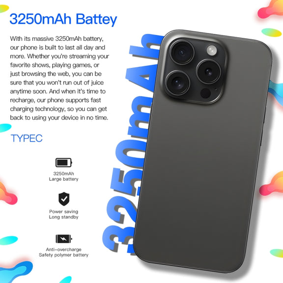 i15ProMax / U18, 3GB+32GB, 6.53 inch Face Identification Android 8.1 MTK6737 Quad Core, Network: 4G, OTG, Dual SIM(White)