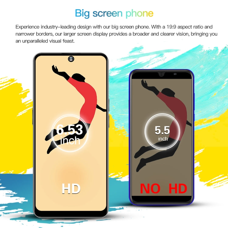 M6Pro / U30, 3GB+32GB, 6.53 inch Screen, Face Identification, Android 8.1 MTK6737 Quad Core, Network: 4G, OTG, Dual SIM(Black)