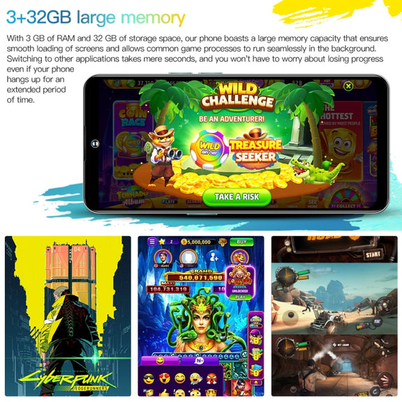 M6Pro / U30, 3GB+32GB, 6.53 inch Screen, Face Identification, Android 8.1 MTK6737 Quad Core, Network: 4G, OTG, Dual SIM(Black)