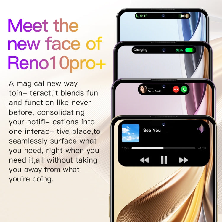 Reno10Pro+ / U22, 3GB+32GB, 6.53 inch Screen, Face Identification, Android 8.1 MTK6737 Quad Core, Network: 4G, OTG, Dual SIM(Yellow)