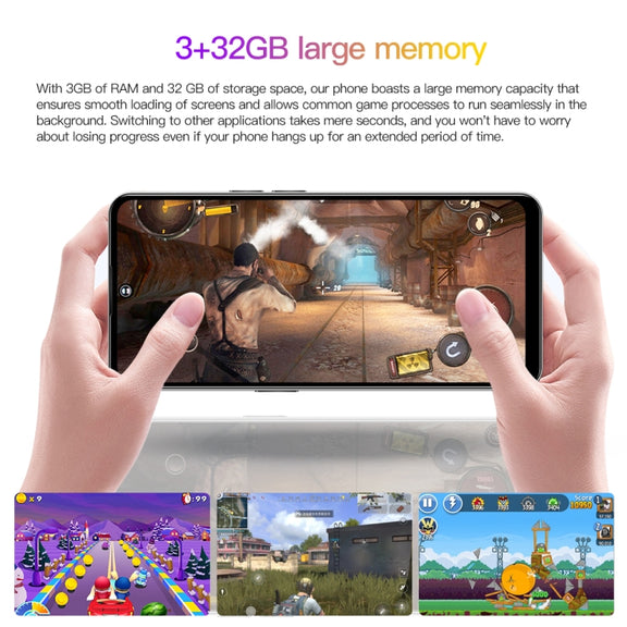Reno10Pro+ / U22, 3GB+32GB, 6.53 inch Screen, Face Identification, Android 8.1 MTK6737 Quad Core, Network: 4G, OTG, Dual SIM(Black)